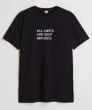 All limits are self imposed  - Round Neck T-shirt