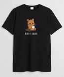 Bear-ly awake  - Round Neck T-shirt