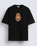Noodle eating bear - Oversized T-shirt