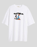 Playful Batman and Superman - Oversized T-shirt