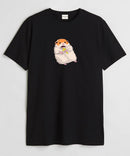 Scared Hamster - Round Neck T-shirt